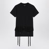 Balenciaga Black jersey stretch lingerie T-shirt