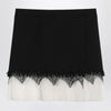 Alexander McQueen Mini skirt with black/ivory spider lace