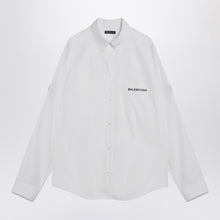  Balenciaga White Uniform Merch button-down shirt