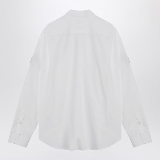 Balenciaga White Uniform Merch button-down shirt