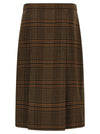 Saint Laurent Prince Of Wales Skirt