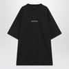 Balenciaga Faded black dry fleece Uniform Merch T-shirt