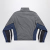 Balenciaga Black/navy/grey 50/50 technical fabric tracksuit jacket