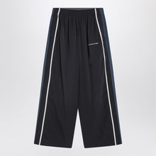  Balenciaga Black/navy blue/grey faded effect 50/50 tracksuit trousers