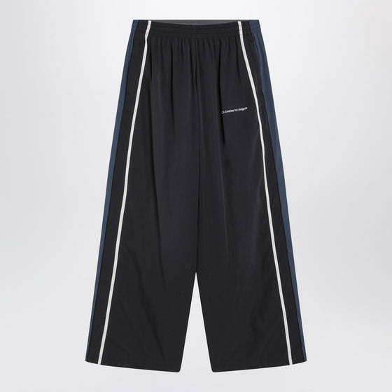 Balenciaga Black/navy blue/grey faded effect 50/50 tracksuit trousers