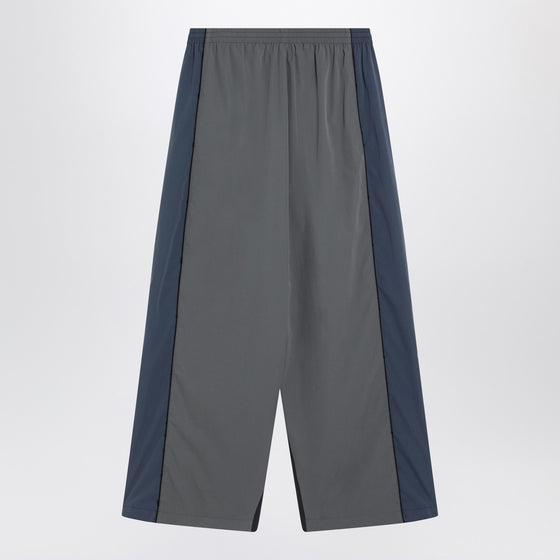 Balenciaga Black/navy blue/grey faded effect 50/50 tracksuit trousers