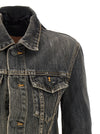 Balenciaga Lace Up Denim Jacket