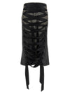 Balenciaga Lace Up Denim Skirt