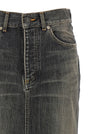 Balenciaga Lace Up Denim Skirt