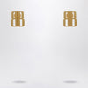Balenciaga Nano XS gold Stud Earrings