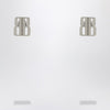 Balenciaga Nano XS silver Stud Earrings