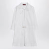 GUCCI White shirtdress in cotton poplin