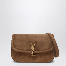  Saint Laurent Borsa Solferino medium in suede Caramel Cognac