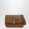 Saint Laurent Borsa Solferino medium in suede Caramel Cognac