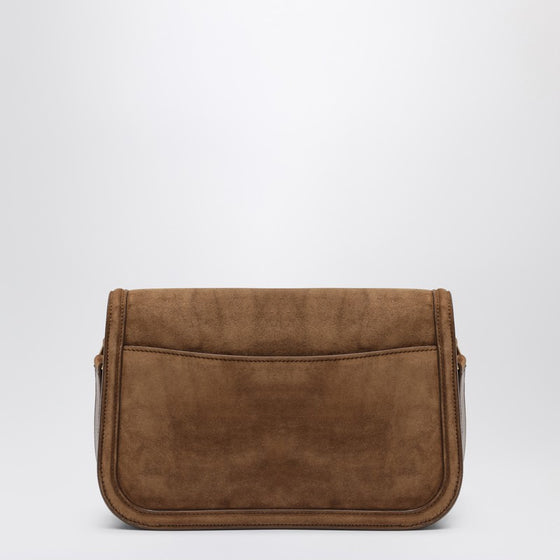 Saint Laurent Borsa Solferino medium in suede Caramel Cognac