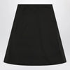 Alexander McQueen Flared black skirt in silk blend