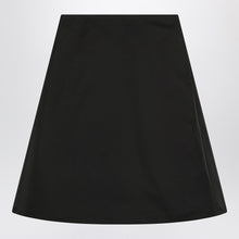  Alexander McQueen Flared black skirt in silk blend