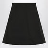 Alexander McQueen Flared black skirt in silk blend