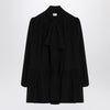 Saint Laurent Black lavallière dress in silk