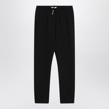  The Row Teo black cotton and cashmere trousers