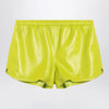 GUCCI Lime green Shorts in leather