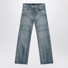  Balenciaga Light washed wide-leg blue jeans