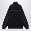 GUCCI Navy blue sweatshirt in technical jersey