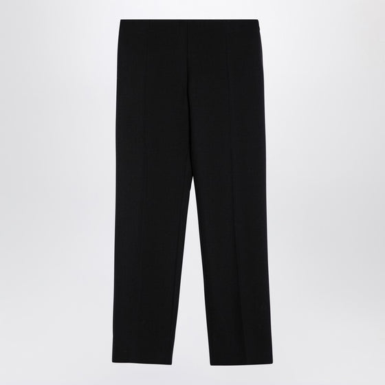 The Row Black wool trousers