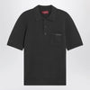 GUCCI Military green wool and cashmere polo