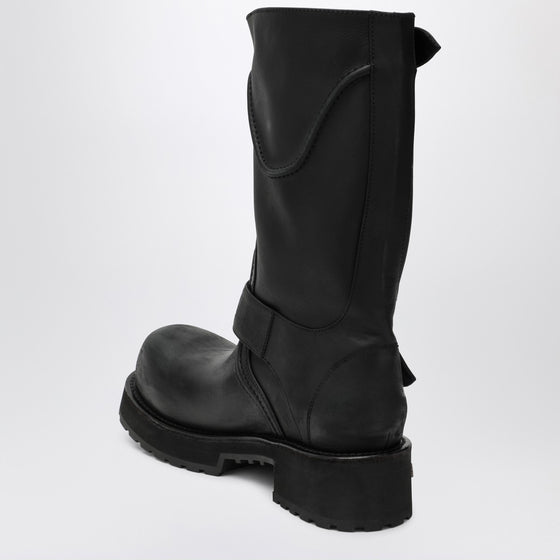 Balenciaga Venom black calfskin boots