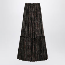  Saint Laurent Ruffled skirt with Paisley print