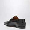 GUCCI Black moccasin with buckle