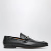 GUCCI Black moccasin with buckle