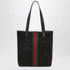 GUCCI Medium Ophidia shopping bag in brown suede
