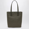 GUCCI Medium shopping bag in green GG fabric