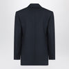 Saint Laurent Double-breasted navy blue wool jacket
