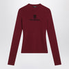 Balenciaga Ribbed burgundy Nano BB sweater