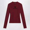 Balenciaga Ribbed burgundy Nano BB sweater