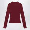Balenciaga Ribbed burgundy Nano BB sweater