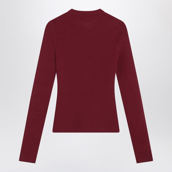 Balenciaga Ribbed burgundy Nano BB sweater