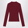 Balenciaga Ribbed burgundy Nano BB sweater