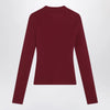 Balenciaga Ribbed burgundy Nano BB sweater