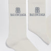 Balenciaga Nano BB socks in white cotton blend