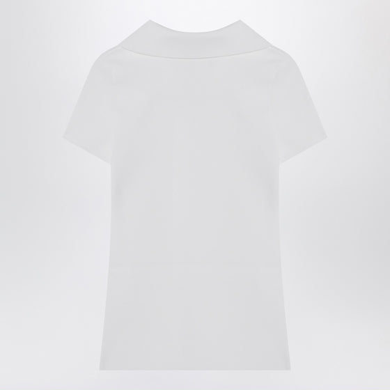 Balenciaga White short-sleeve Nano BB tank top