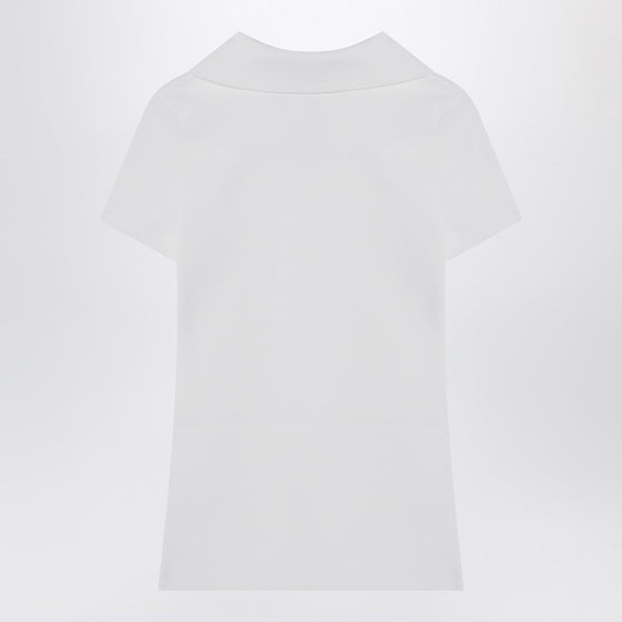 Balenciaga White short-sleeve Nano BB tank top