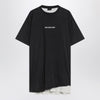 Faded black double Balenciaga Back T-shirt
