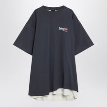 Balenciaga Double T-shirt Political Campaign navy/white