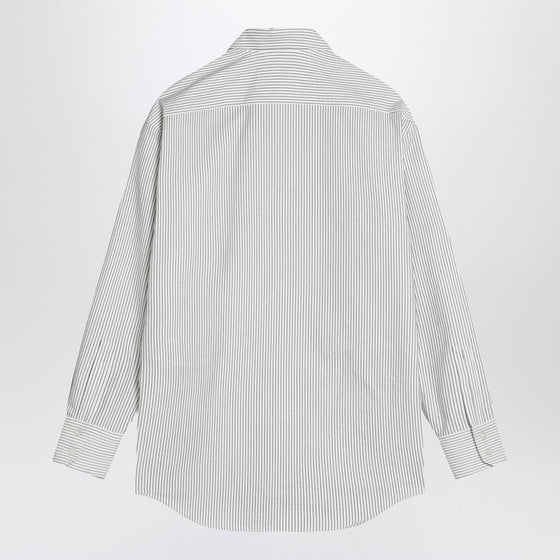 Saint Laurent Cassandre black/white pinstripe shirt