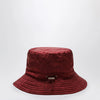 GUCCI Reversible burgundy nylon GG hat