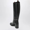 GUCCI Tall black boot with slim Horsebit